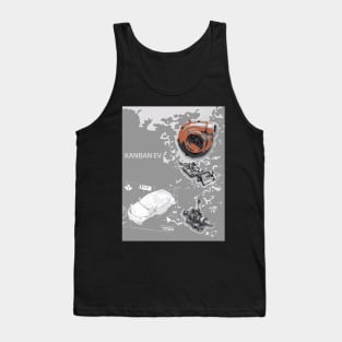 Kanban EV - Board Games Design - Movie Poster Style - Board Game Art Tank Top